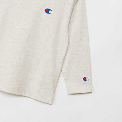 26fw チャンピオン CHAMPION CK-E401 LONG SLEEVE T-SHIRT キッズ 長袖Tシャツ ロンT 綿100% 子供服 刺繍ロゴ