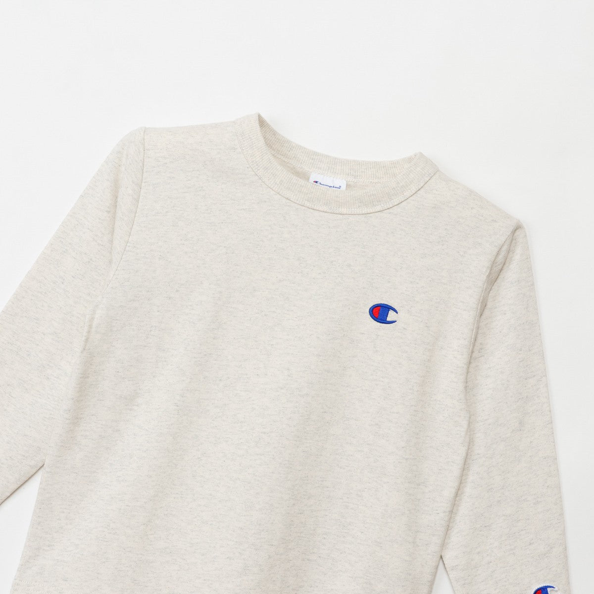 26fw チャンピオン CHAMPION CK-E401 LONG SLEEVE T-SHIRT キッズ 長袖Tシャツ ロンT 綿100% 子供服 刺繍ロゴ