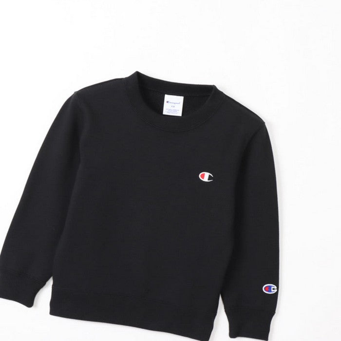 25fwチャンピオンCHAMPIONCK-Y001CREWNECKSWEATスウェットシャツトップスキッズジュニア子供カジュアルシンプル冬ロゴ刺繍