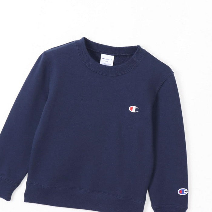 25fwチャンピオンCHAMPIONCK-Y001CREWNECKSWEATスウェットシャツトップスキッズジュニア子供カジュアルシンプル冬ロゴ刺繍