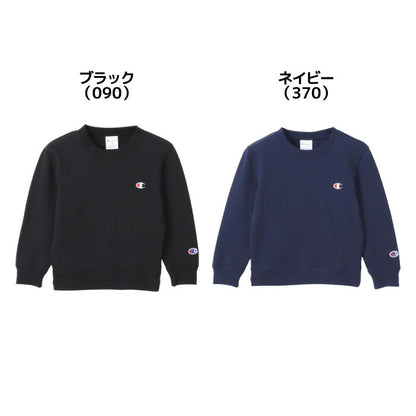 25fwチャンピオンCHAMPIONCK-Y001CREWNECKSWEATスウェットシャツトップスキッズジュニア子供カジュアルシンプル冬ロゴ刺繍