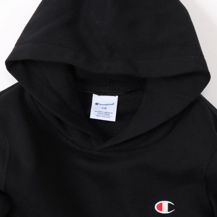 25fwチャンピオンCHAMPIONCK-Y101HOODEDSWEATスウェットシャツフードトップスキッズジュニア子供カジュアルシンプル冬