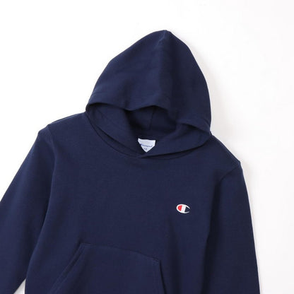 25fwチャンピオンCHAMPIONCK-Y101HOODEDSWEATスウェットシャツフードトップスキッズジュニア子供カジュアルシンプル冬