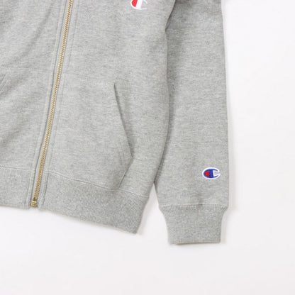 25fwチャンピオンCHAMPIONCK-Y102ZIPHOODEDSWEATスウェットシャツフードジップトップスキッズジュニア子供カジュアルシンプル冬