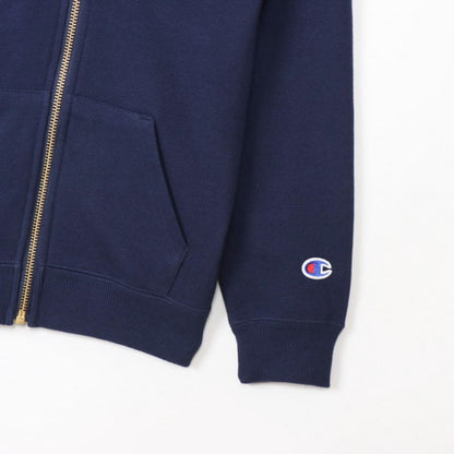 25fwチャンピオンCHAMPIONCK-Y102ZIPHOODEDSWEATスウェットシャツフードジップトップスキッズジュニア子供カジュアルシンプル冬