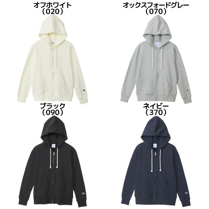 25fwチャンピオンCHAMPIONCW-Y108ZIPHOODEDSWEATジップパーカースウェットパーカーフードレディースウィメンズロゴ刺繍カジュアル