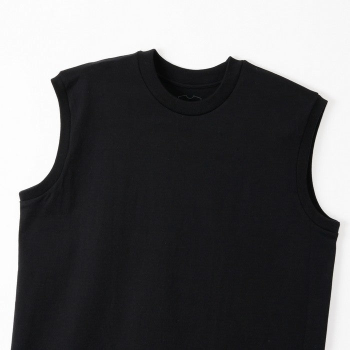 25FWヘインズHANESHM3-B2021PKUROSLEEVELESSシャツクロスリーブレスクルーネックシンプルオシャレ快適