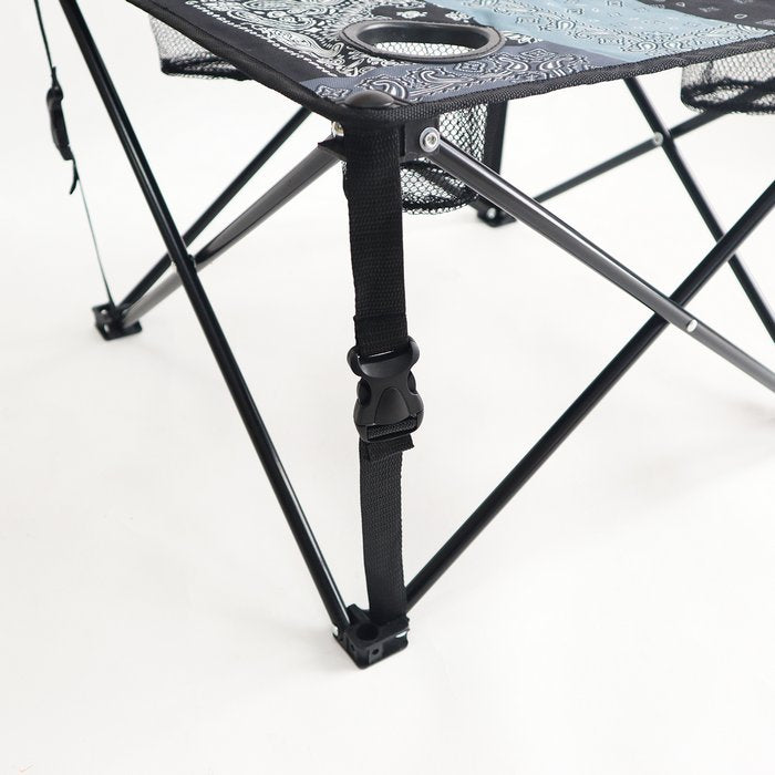 キウKiUアウトドアライトキャンプOUTDOORFOLDINGTABLEK271折りたたみテーブルドリンクホルダー応援観戦キャンプフェスコンパクト収納バッグ組立収納撥水防水耐荷重10kgかわいいおしゃれテーブル