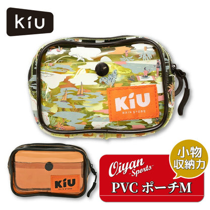 キウKiUポーチPVCPOUCHMediumK340鞄カバンかばんバックバッグ防水撥水おしゃれかわいいスポーツ観戦旅行ジムスパ温泉プール小物入れ収納透明無地シンプル派手夏外遊び海川マチビーチ化粧ポーチ