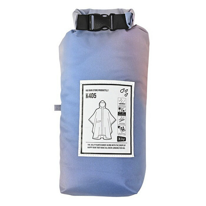 26yキウKIUK405RAINPONCHO-2NDポンチョレインコートカッパ雨具観戦アウトドア撥水