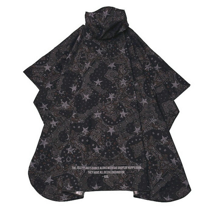 26yキウKIUK405RAINPONCHO-2NDポンチョレインコートカッパ雨具観戦アウトドア撥水