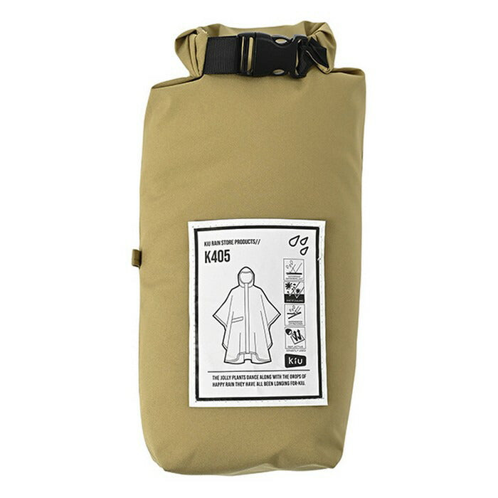 26yキウKIUK405RAINPONCHO-2NDポンチョレインコートカッパ雨具観戦アウトドア撥水