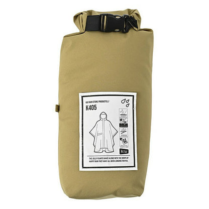 26yキウKIUK405RAINPONCHO-2NDポンチョレインコートカッパ雨具観戦アウトドア撥水