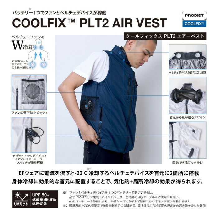 【セット商品】25ssショウワショウカイ昭和商会N25-02COOLFIXPLT2エアーベストペルチェ冷却夏服作業服作業着空調空調ウェアファン