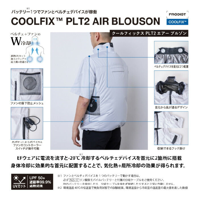 【セット商品】25ssショウワショウカイ昭和商会N25-03COOLFIXPLT2エアーベストペルチェ冷却夏服作業服作業着空調空調ウェアファン