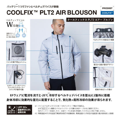 【セット商品】25ssショウワショウカイ昭和商会N25-04COOLFIXPLT2エアー長袖ブルゾンペルチェ冷却夏服作業服作業着空調空調ウェアファン