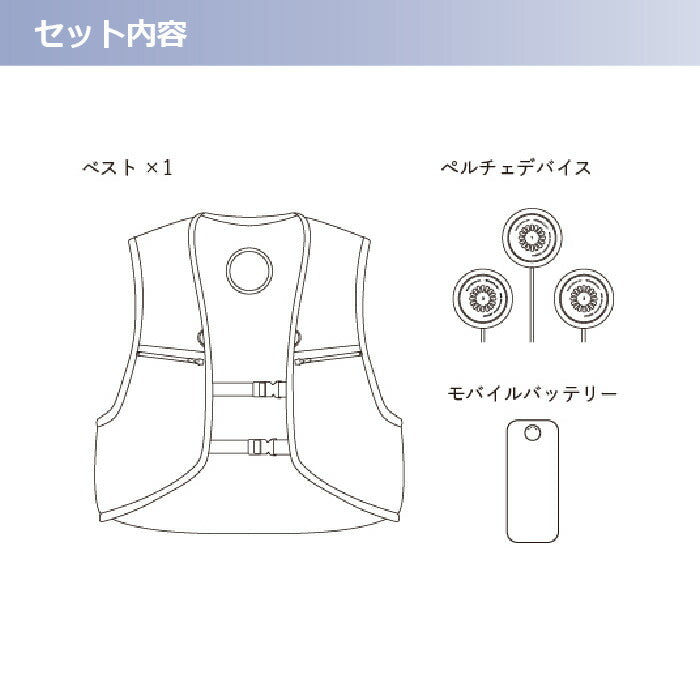 【セット商品】25ssショウワショウカイ昭和商会N25-18THERMAFIXPLT3アクティブベストバッテリーセットペルチェ冷却夏服作業服作業着空調