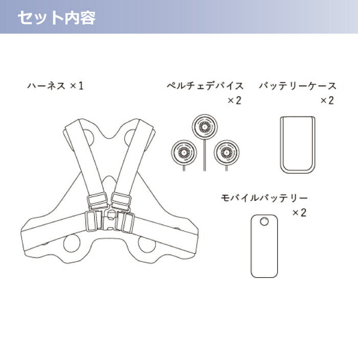 【セット商品】25ssショウワショウカイ昭和商会N25-19THERMAFIXPLT6アクティブハーネスバッテリーセットFペルチェ冷却夏服作業服作業着空調