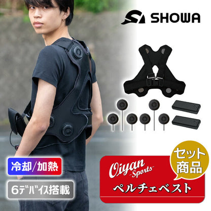 【セット商品】25ssショウワショウカイ昭和商会N25-19THERMAFIXPLT6アクティブハーネスバッテリーセットFペルチェ冷却夏服作業服作業着空調