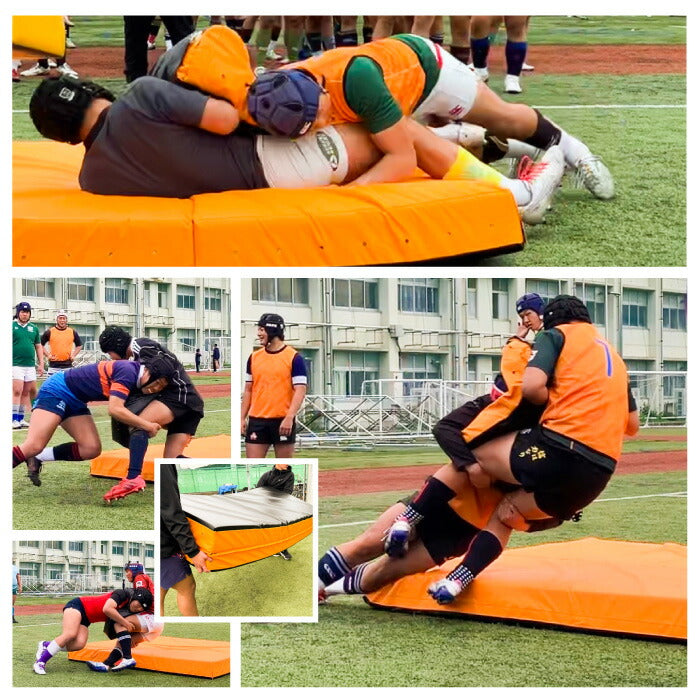 ブレイビーラーテルBRAVEYRATELOS14002タックルマットラグビータックル衝撃吸収マットトレーニングマットアメフト格闘技柔道レスリング総合格闘技MMA練習受け身大判厚さ17cm折りたたみ二つ折り二層構造底打ち防止空気抜き