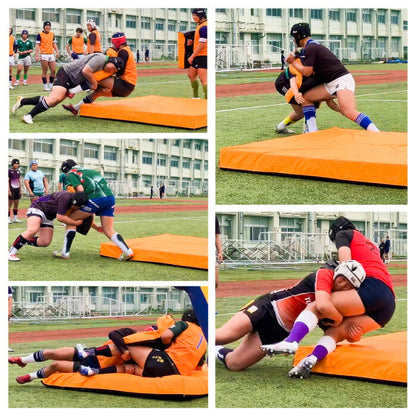 ブレイビーラーテルBRAVEYRATELOS14002タックルマットラグビータックル衝撃吸収マットトレーニングマットアメフト格闘技柔道レスリング総合格闘技MMA練習受け身大判厚さ17cm折りたたみ二つ折り二層構造底打ち防止空気抜き
