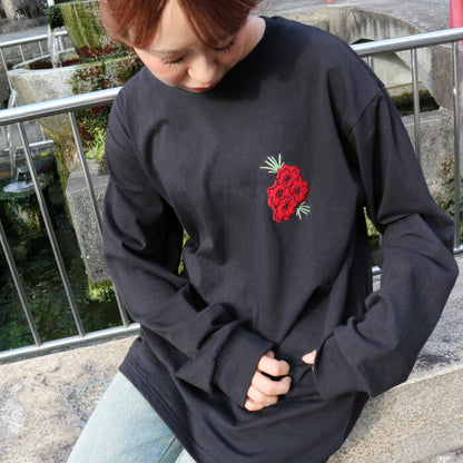 おいやんショップおいやん.SHOPOY50004高野口乃湯花札ロングTシャツTシャツシャツ長袖長そで高野口乃湯限定オリジナル銭湯お風呂古民家銭湯花札