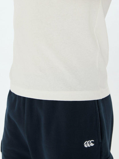 25ssカンタベリーCANTERBURYRA325122BショートスリーブティーシャツTシャツ半袖半そでシャツハカコットン綿100%トレーニング練習着普段着部活クラブカジュアルタウンユースウェアメンズかっこいい可愛いバックプリント白紺緑大きいサイズ