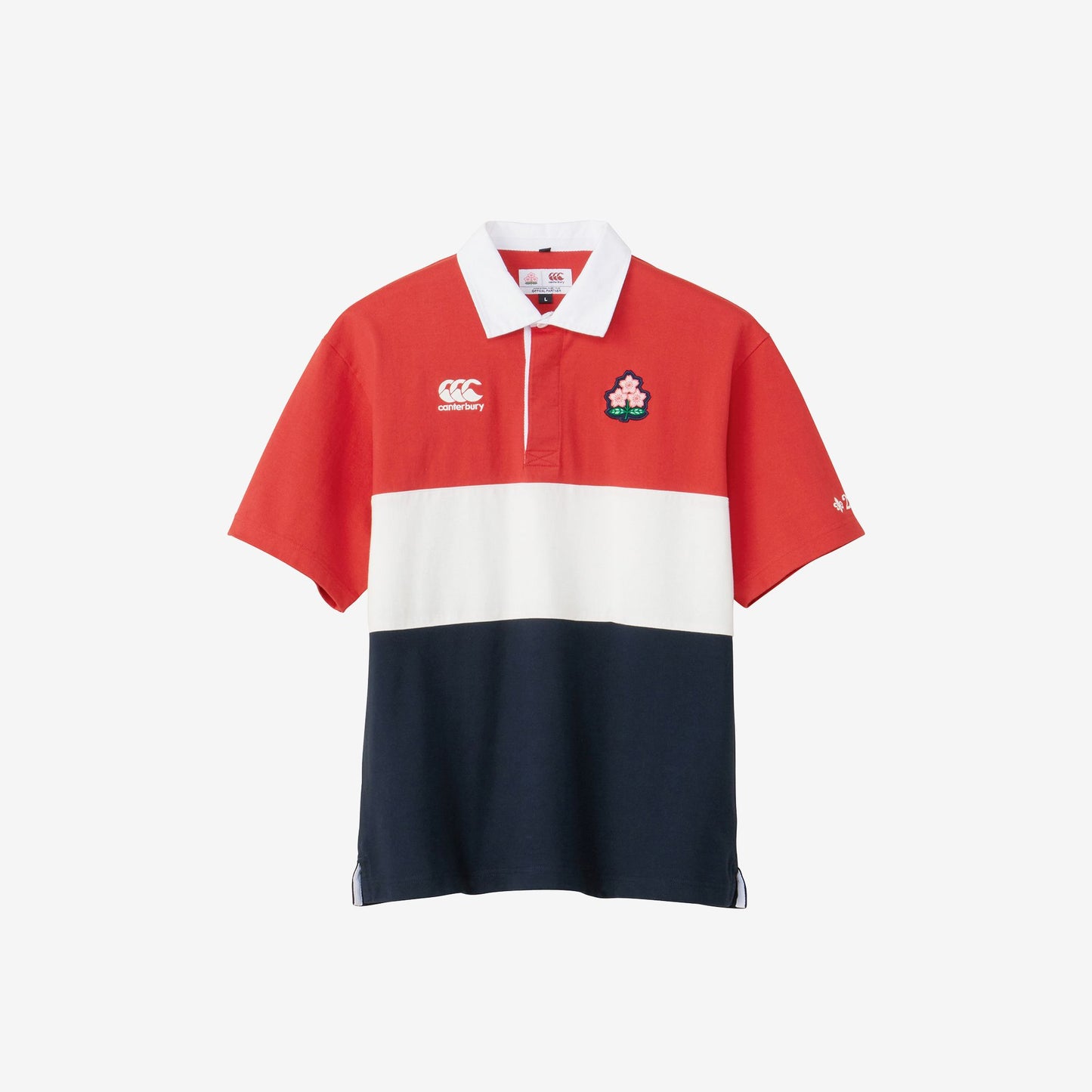 カンタベリーCANTERBURYRA33771JAPANS/SRUGBYJERSEYレッド(65)グッズラグビー日本代表公式2023フランス応援記念赤白桜ブレイブブロッサムブレイブブロッサムズブロッサムジャパン侍ジャパン桜柄半袖半そでジャージ