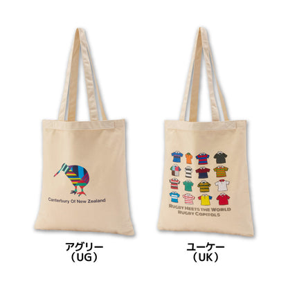 26fw カンタベリー CANTERBURY RAUB2659 LOGO CNVS TOTE BAG ロゴ キャンバストートバッグ コットン