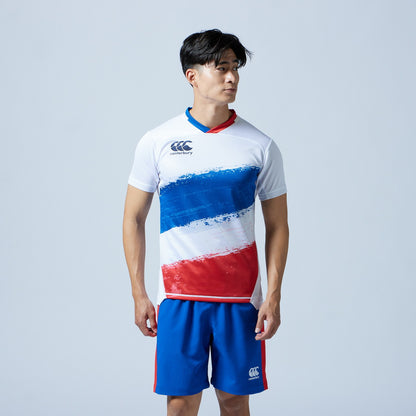 カンタベリーCANTERBURYRG33202BPRACTICEJERSEYホワイト(10)ラグビーラグビージャージゲームジャージTシャツ耐久性ストレッチ防菌防臭汗ニオイ高機能練習着ティーシャツ半袖半そでプラシャツビッグ大きいサイズ