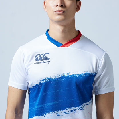 カンタベリーCANTERBURYRG33202BPRACTICEJERSEYホワイト(10)ラグビーラグビージャージゲームジャージTシャツ耐久性ストレッチ防菌防臭汗ニオイ高機能練習着ティーシャツ半袖半そでプラシャツビッグ大きいサイズ