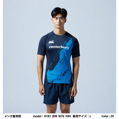 カンタベリーCANTERBURYRG33205BTRAININGTEE(SEMI-FIT)ホワイト(10)ラグビーラグビージャージラガーシャツTシャツ吸汗速乾軽量ドライ再帰反射夜間フィットトレーニングビッグ大きいサイズ部活クラブ練習軽い半袖