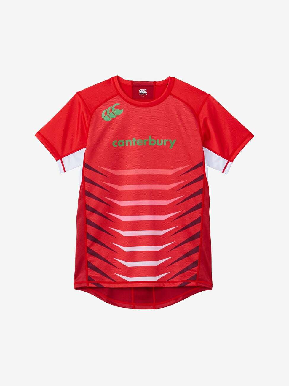 カンタベリーCANTERBURYRG33713BPRACTICEJERSEYレッド(65)ラグビーラグビージャージゲームジャージTシャツ耐久性ストレッチ防菌防臭汗ニオイ高機能練習着ティーシャツ半袖半そでプラシャツビッグ大きいサイズ