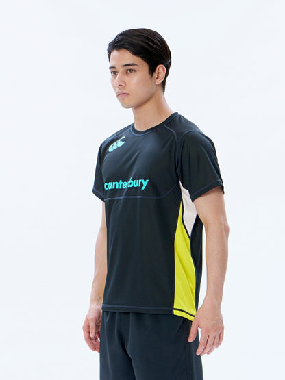 カンタベリーCANTERBURYRG33714PRACTICETEEロイヤルブルー(25)ラグビージャージラグビージャージTシャツ半袖シャツメンズ遮熱抗菌防臭ドライ汗ニオイべたつき軽減練習着合宿部活クラブプラシャツティーシャツ