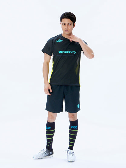 カンタベリーCANTERBURYRG33714BPRACTICETEEブルー(25)ラグビージャージラグビージャージTシャツ半袖シャツメンズ遮熱抗菌防臭ドライ汗ニオイべたつき軽減練習着合宿部活クラブビッグ大きいサイズプラシャツ