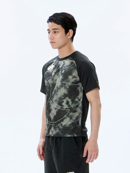 カンタベリーCANTERBURYRG33718TRAININGTEEブラック(19)ラグビージャージラガーシャツTシャツ吸汗速乾汗軽量再帰反射夜間練習着強いウェア部活クラブかっこいいティーシャツ半袖半そで軽いドライトレーニング