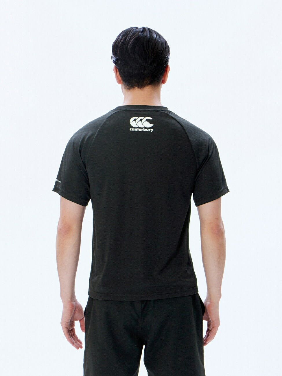 カンタベリーCANTERBURYRG33718TRAININGTEEブラック(19)ラグビージャージラガーシャツTシャツ吸汗速乾汗軽量再帰反射夜間練習着強いウェア部活クラブかっこいいティーシャツ半袖半そで軽いドライトレーニング