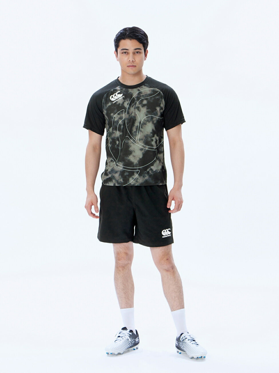 カンタベリーCANTERBURYRG33718TRAININGTEEレッド(65)ラグビージャージラガーシャツTシャツ吸汗速乾汗軽量再帰反射夜間練習着強いウェア部活クラブかっこいいティーシャツ半袖半そで軽いドライ反射トレーニング
