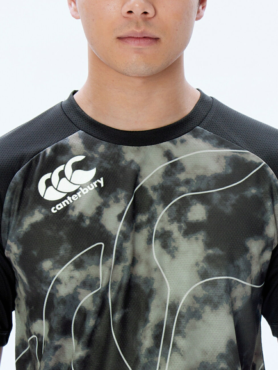 カンタベリーCANTERBURYRG33718TRAININGTEEレッド(65)ラグビージャージラガーシャツTシャツ吸汗速乾汗軽量再帰反射夜間練習着強いウェア部活クラブかっこいいティーシャツ半袖半そで軽いドライ反射トレーニング