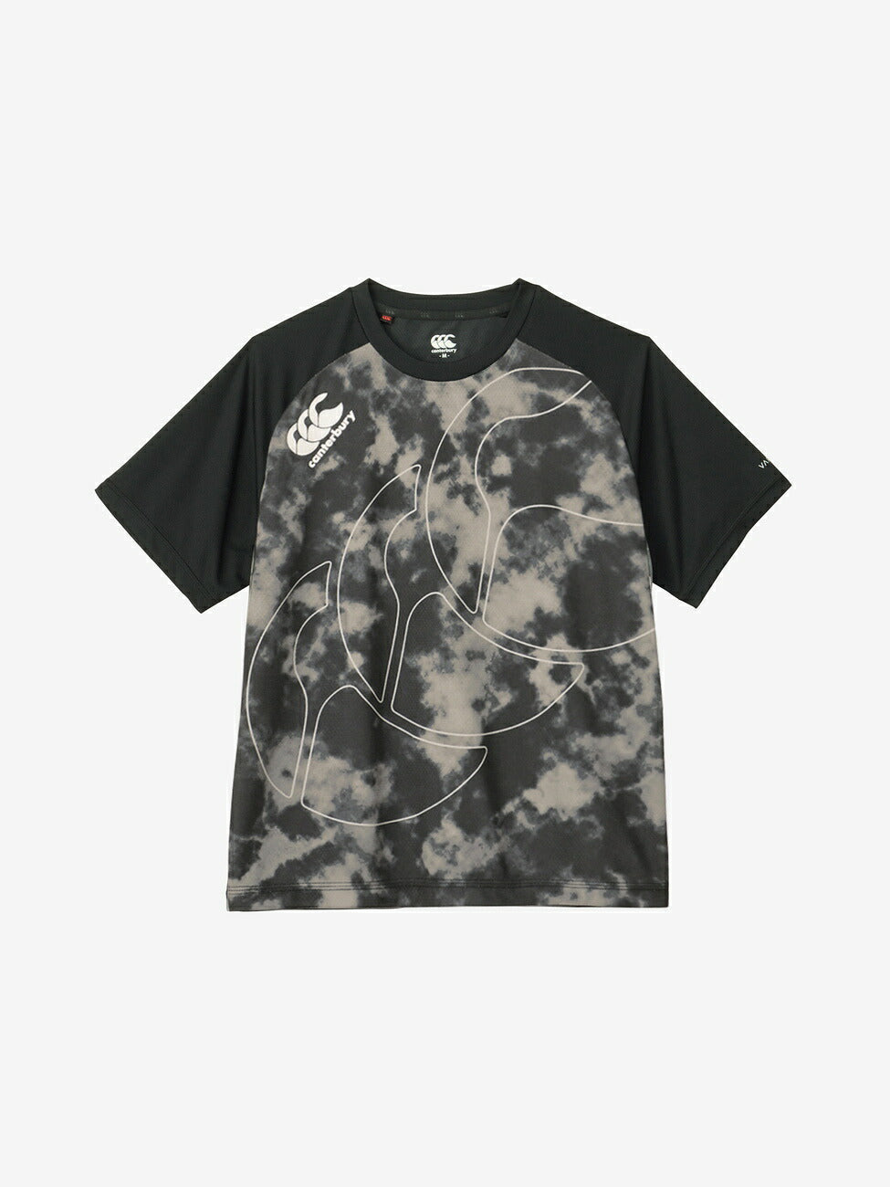 カンタベリーCANTERBURYRG33718TRAININGTEEブラック(19)ラグビージャージラガーシャツTシャツ吸汗速乾汗軽量再帰反射夜間練習着強いウェア部活クラブかっこいいティーシャツ半袖半そで軽いドライトレーニング