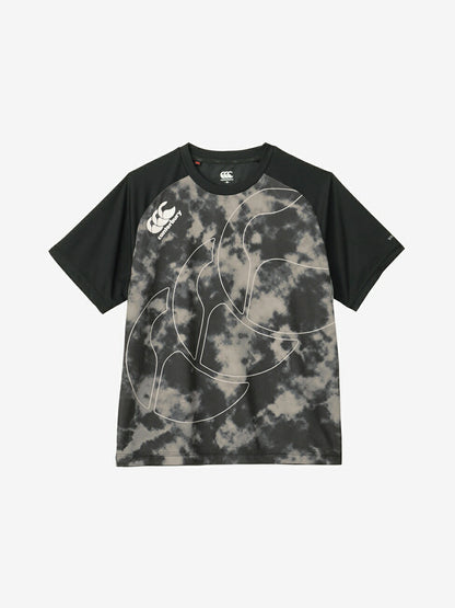 カンタベリーCANTERBURYRG33718TRAININGTEEブラック(19)ラグビージャージラガーシャツTシャツ吸汗速乾汗軽量再帰反射夜間練習着強いウェア部活クラブかっこいいティーシャツ半袖半そで軽いドライトレーニング