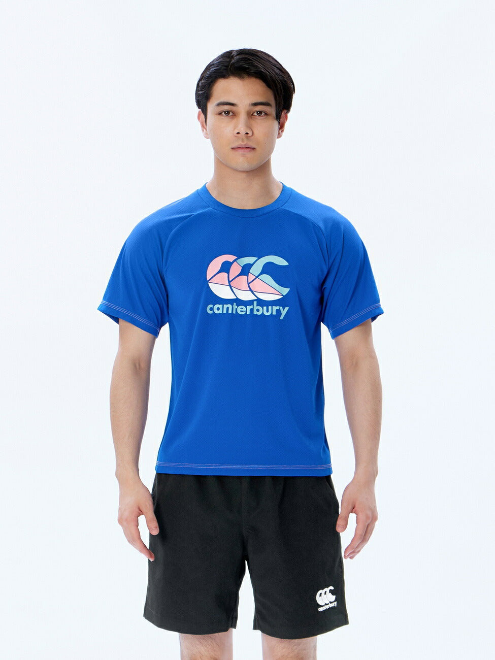 カンタベリーCANTERBURYRG33719BTRAININGTEEロイヤルブルー(25)ラグビージャージラガーシャツTシャツ吸汗速乾軽量再帰反射夜間ビッグ大きいサイズ練習着部活クラブティーシャツ半袖半そで軽いドライトレーニング