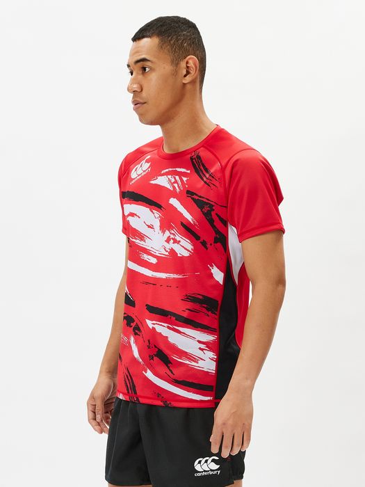 24ssカンタベリーCANTERBURYRG34001PRACTICEJERSEYトップスシャツTシャツティーシャツプラシャツプラクティスシャツラグビートレーニング練習練習着抗菌防臭伸縮性ストレッチ性耐久性クラブ部活サークル半袖半そで