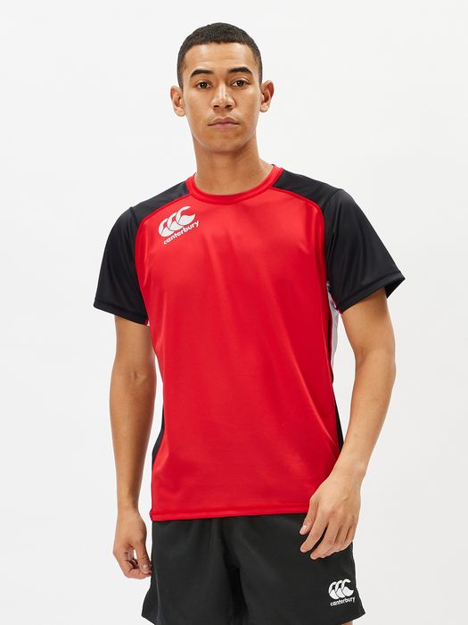 24ssカンタベリーCANTERBURYRG34002PRACTICETEEラグビートレーニング練習練習着シャツTシャツティーシャツプラシャツプラクティスシャツ遮熱暑さ対策ベタつき軽減抗菌防臭クラブ部活サークル半袖半そで