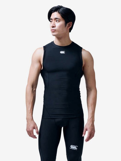 ★25ssカンタベリーCANTERBURYRG34042SLEEVELESSBASELAYERカンタベリーCANTERBURYラグビーベースレイヤースリーブレスノースリーブメンズストレッチ伸縮トレーニング通勤通学移動着普段着練習着部活クラブスクール合宿遠征練習試合