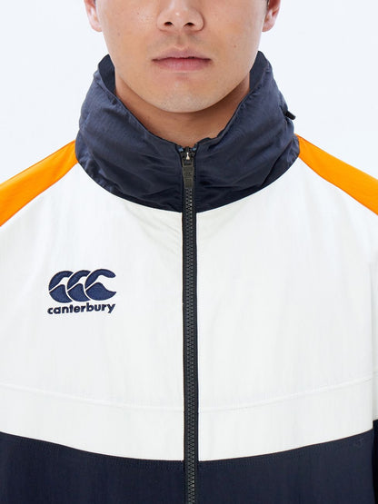 カンタベリーCANTERBURYRG73702BPRACTICESHELLJACKETブラック(19)ラグビーウィンドブレーカージャージストレッチピステ耐久撥水防寒保温伸縮練習着防寒防風部活クラブ練習試合ジッパーチャックビッグ大きいサイズ