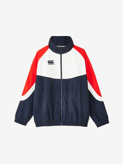 カンタベリーCANTERBURYRG73702BPRACTICESHELLJACKETレッド(65)ラグビーウィンドブレーカージャージトレーニングストレッチピステ耐久撥水防寒保温伸縮練習着防寒防風部活クラブ練習試合ジッパーチャック大きい