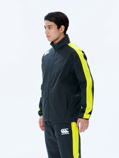 カンタベリーCANTERBURYRG73704BWINDJACKETブラック(19)ウィンドブレーカートレーニングストレッチウィンドジャケットピステ耐久撥水撥水防寒保温伸縮練習着防寒防風部活クラブ練習試合冬雨対策ジッパーチャック