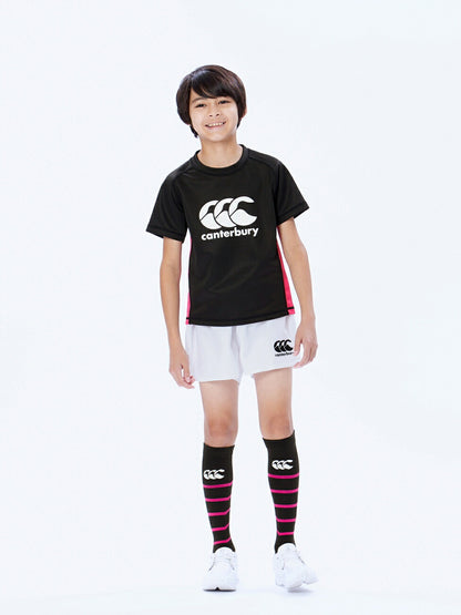 カンタベリーCANTERBURYRGJ33758JR.PRACTICEJERSEYジュニアブラック(19)ジャージ生地半袖半そでTシャツティーシャツプラシャツジャージストレッチ通気性耐久性抗菌防臭練習着トレーニングラグビーサッカー子どもキッズ