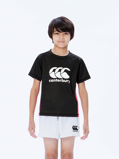 カンタベリーCANTERBURYRGJ33758JR.PRACTICEJERSEYジュニアブラック(19)ジャージ生地半袖半そでTシャツティーシャツプラシャツジャージストレッチ通気性耐久性抗菌防臭練習着トレーニングラグビーサッカー子どもキッズ